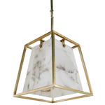 Stacey Chandelier - Champagne Silver / Alabaster