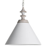 Tovah Pendant - Matte White / White Wash