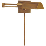 VC Studio Swing Arm Plug-in Wall Light - Hand Rubbed Antique Brass