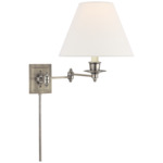 Triple Swing Arm Wall Sconce - Antique Nickel / Linen