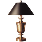 Classical Urn Table Lamp - Antique-Burnished Brass / Black