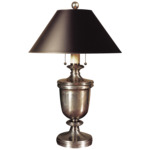 Classical Urn Table Lamp - Antique Nickel / Black