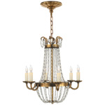 Paris Flea Market Chandelier - Antique Burnished Brass / Seeded