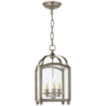 Arch Top Lantern Pendant - Antique Nickel / Clear