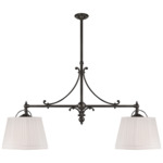 Sloane Double Shop Pendant - Bronze / Linen