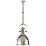 Country Industrial Pendant - Polished Nickel