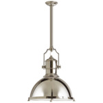 Country Industrial Pendant - Polished Nickel