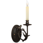 Perching Bird Wall Sconce - Hand Painted Rust