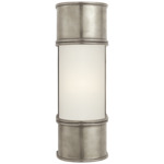 Oxford Bathroom Vanity Light - Antique Nickel / Frosted