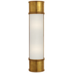 Oxford Bathroom Vanity Light - Antique Burnished Brass / Frosted