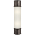 Oxford Bathroom Vanity Light - Bronze / Frosted