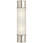Oxford Bathroom Vanity Light - Polished Nickel / Frosted