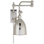 Pimlico Double Swing Arm Wall Light - Polished Nickel