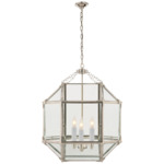 Morris Pendant - Polished Nickel / Clear