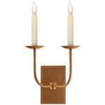 TT Double Wall Sconce - Hand-Rubbed Antique Brass