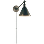 Boston Functional Plug-in Library Sconce - Bronze