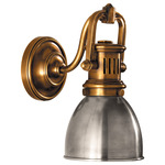 Yoke Wall Sconce - Hand-Rubbed Antique Brass / Antique Nickel