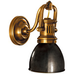 Yoke Wall Sconce - Hand-Rubbed Antique Brass / Bronze