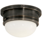 Marine Ceiling Light - Bronze / White