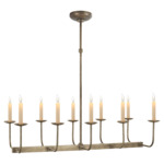 Linear Branched Chandelier - Antique Nickel