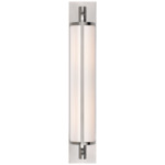Keeley Bathroom Vanity Light - Polished Nickel / White