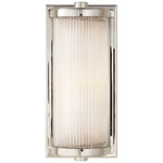 Dresser Bathroom Vanity Light - Polished Nickel / Frosted