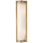 Dresser Bathroom Vanity Light - Hand Rubbed Antique Brass / Frosted