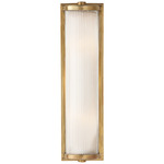 Dresser Bathroom Vanity Light - Hand-Rubbed Antique Brass / Frosted