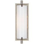 Calliope Bathroom Vanity Light - Polished Nickel / White