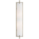 Calliope Bathroom Vanity Light - Polished Nickel / White