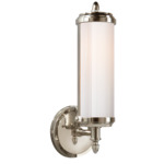 Merchant Wall Sconce - Polished Nickel / White