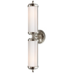 Merchant Bathroom Vanity Light - Chrome / White