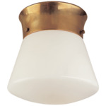 Perry Street Ceiling Light - Hand-Rubbed Antique Brass / White