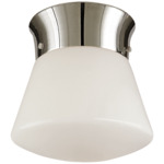 Perry Street Ceiling Light - Polished Nickel / White