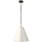 Goodman Metal Pendant - Bronze / Hand-Rubbed Antique Brass / Antique White with Brass interior