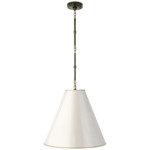 Goodman Metal Pendant - Bronze / Hand-Rubbed Antique Brass / Antique White with Brass interior