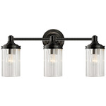 Ava Bathroom Vanity Light - Bronze / Crystal