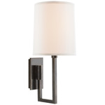 Aspect Library Wall Sconce - Bronze / Linen