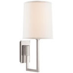 Aspect Library Wall Sconce - Polished Nickel / Linen