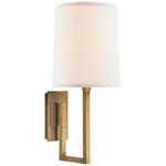 Aspect Library Wall Sconce - Soft Brass / Linen