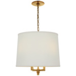 Westport Pendant - Soft Brass / Linen