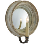 Chelsea Reflection Wall Sconce - Old White / Mirror