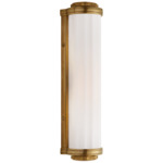 Milton Road Wall Sconce - Hand-Rubbed Antique Brass / White