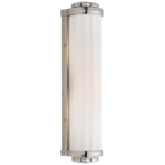 Milton Road Wall Sconce - Polished Nickel / White
