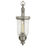 Georgian Wall Sconce - Antique Nickel / Clear