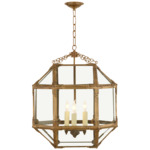 Morris Pendant - Gilded Iron / Clear