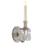 Elizabeth Wall Sconce - Burnished Silver Leaf / Quartz