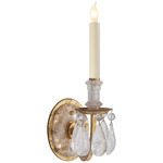 Elizabeth Wall Sconce - Gilded Iron / Quartz