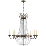 Paris Flea Market Chandelier - Sheffield Silver / Seeded