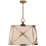 Grosvenor Pendant - Antique Burnished Brass / Linen